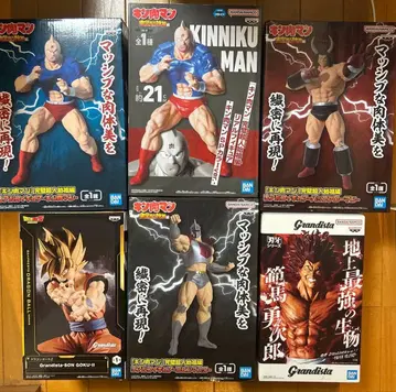 근육맨, 한마 유지로, 드래곤볼 피규어 6점