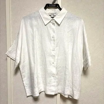 COS 린넨 숏 기장 반팔 셔츠