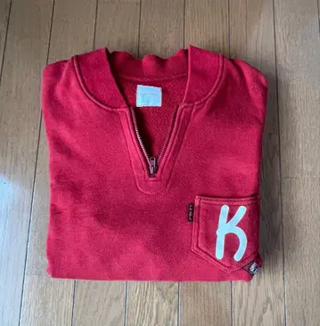 남성용 칼 헬무트 하프 지퍼 맨투맨 M 사이즈