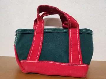 엘엘빈 90s 미니 토트 레어 사이즈 크리스마스 컬러 미니 백