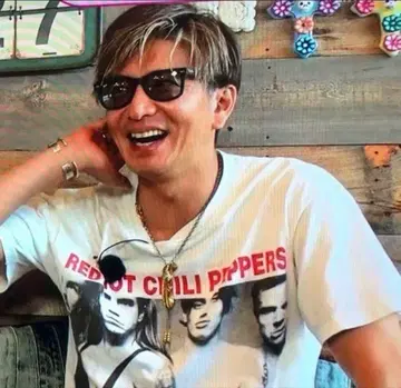 남녀 공용 레드 핫 칠리 페퍼스 렛치리 T셔츠 기무라 타쿠야 착용 디자인