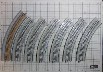 TOMIX 고가 커브 레일 R243 6개 R280 1개 정크