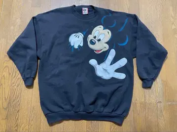 Disney Mickey Warp 90s 맨투맨
