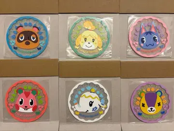 동물의 숲 클리어 러버 코스터 6개 세트