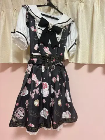 리즈리사 Salon de Fraise 패턴 원피스