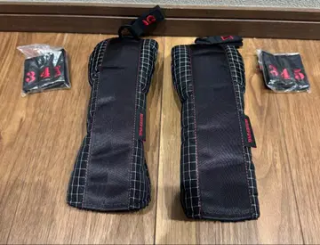 브리핑 골프헤드커버 블랙/빨간색/스트라이프 UT 2개