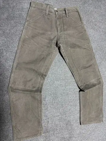 pine cone 더블니 팬츠 코튼 캔버스