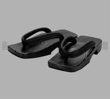 Leather Hita Geta Mens 가죽 히타 일본 나막신