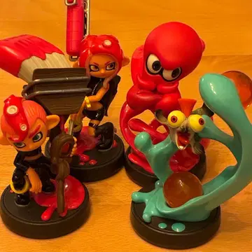 스프라툰2 amiibo 문어 소녀, 문어, 문어 소년, 어린 연어