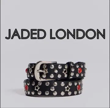 JADED LONDON 스터드 벨트 천연 가죽