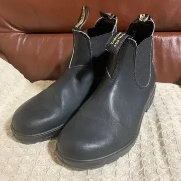 새상품급 사이즈 6 Blundstone 블랙 사이드 고어 부츠