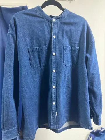 interbreed 다크 네이비 데님 긴팔 셔츠