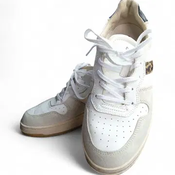 [ 새상품급 ] 데이트 나일론 레오파드 스니커즈 COURT 25.5cm