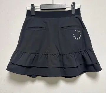 테일러메이드 골프 서클 로고 플레어 스커트 블랙 L