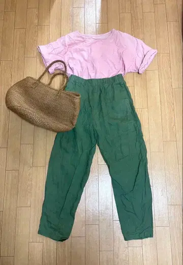 Zara 카키 하이웨스트 팬츠