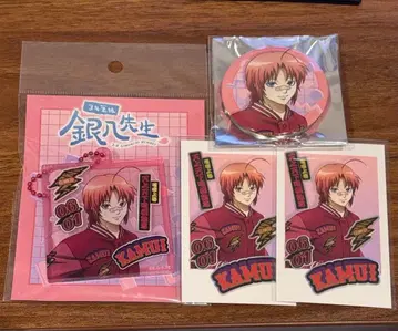 긴파치 선생님 AGF 카무이 캔뱃지 인스턴트 카메라풍 카드 아크릴 세트