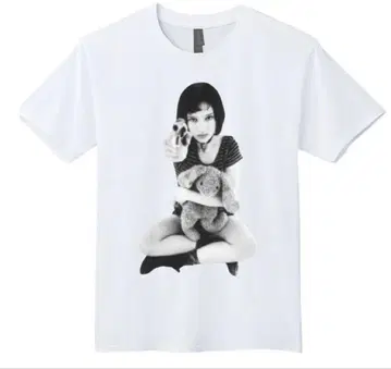 미사용 새상품 90년대 영화 레온 마틸다 T셔츠 / 화이트