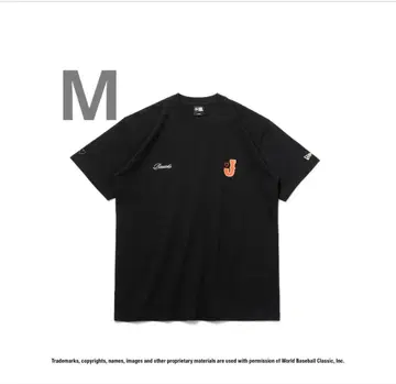 BASICSK x WBC 블랙 T셔츠 뉴에라