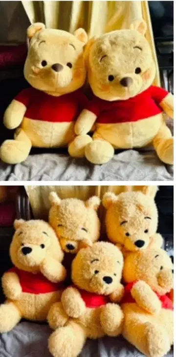곰돌이 푸 봉제 인형 빅 7체 세트