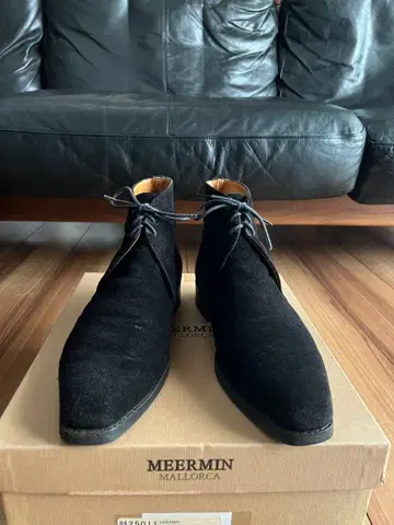 새상품급 MEERMIN 처카 부츠 7.5 25.5cm 블랙