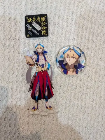 Fate FGO 바빌로니아 길가메쉬 아크릴 스탠드 캔뱃지 특전