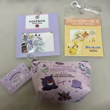 포켓몬스터 플레이크 씰 2점 소품함 세트