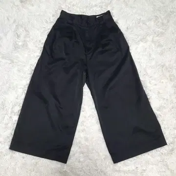 단톤 코튼 와이드 팬츠 블랙 34 S