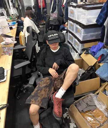 카츠키 착용 레어 SPLAU BLESS U 메쉬 캡