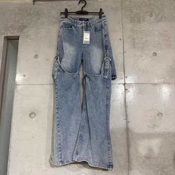 Andwang 사이드 포인트 데님 팬츠 M 사이즈