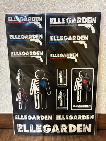 ELLEGARDEN A4 사이즈 스티커 세트 미개봉 새상품