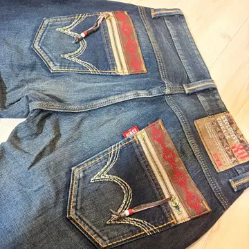 일본제 EDWIN 444XVS 빈티지 가공 데님 팬츠