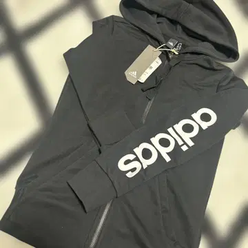 adidas 블랙 후드 부착 후드티 택 포함 새상품