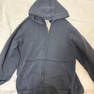 80s DAY LIVE 다크 블루 지퍼 후드티