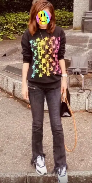 브랜드 REPLAY 다크 그레이 프린지 데님 26