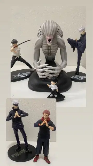 주술회전0 오리모토 리카 드링크 홀더 + 피규어 5체 세트