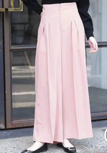 frifth 포켓 하이웨스트 슬랙스 팬츠 더스티 핑크 M 사이즈