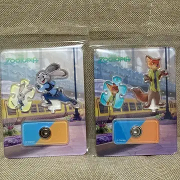 주토피아 아크릴 스탠드 주디 닉 2개 세트