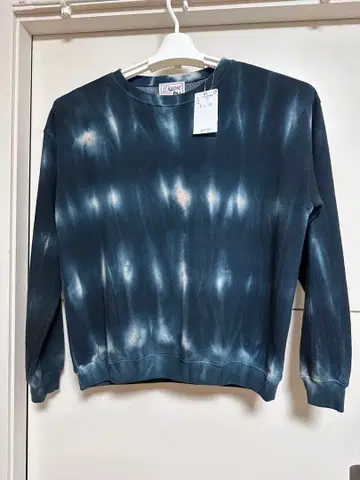 Discoat 다크 블루 타이다이 맨투맨 L