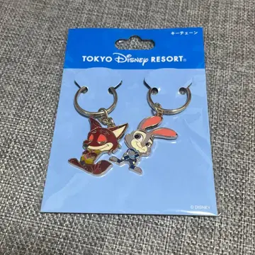 주토피아 닉 주디 키체인