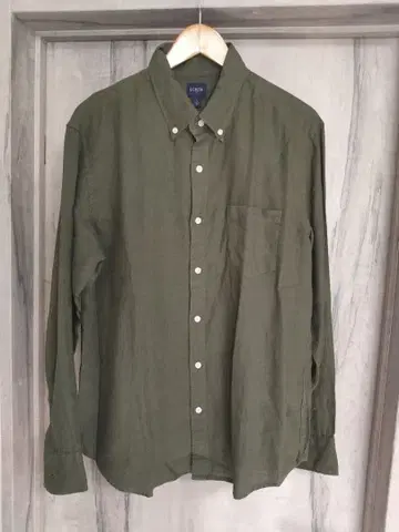 L 새상품 J.CREW 제이크루 버튼 다운 셔츠 린넨 LINEN 린넨