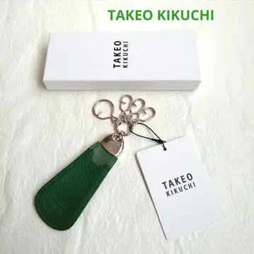 새상품 박스 포함 [다케오 키쿠치] 소프트 슈링크 레더 슈혼&키링