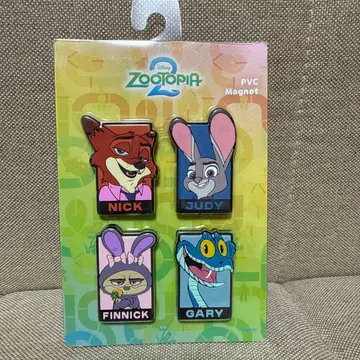 디즈니 주토피아 마그넷 4개 세트 한국 한정판 정품