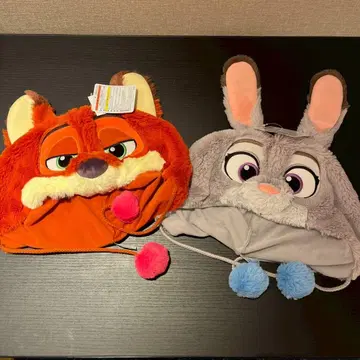 주토피아 닉 주디 팬캡 모자 완판 레어 디즈니