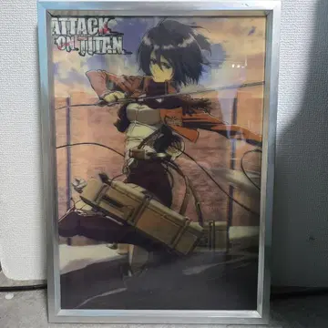 진격의 거인 미카사 3D 포스터 카드 액자