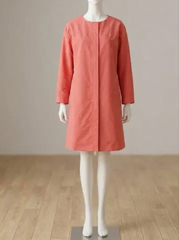 INDIVI 살몬 핑크 스프링 코트 38 트렌치코트