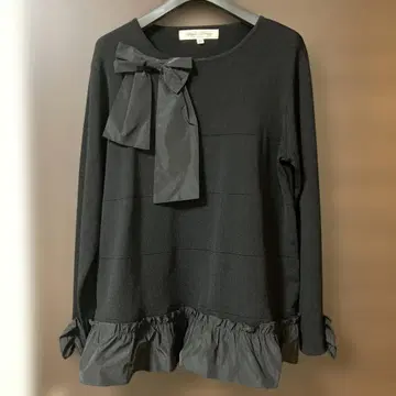 슈퍼 뷰티 리본 포함 프릴 튜닉