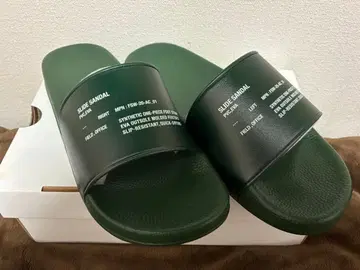 슬라이드 샌들 다크 그린