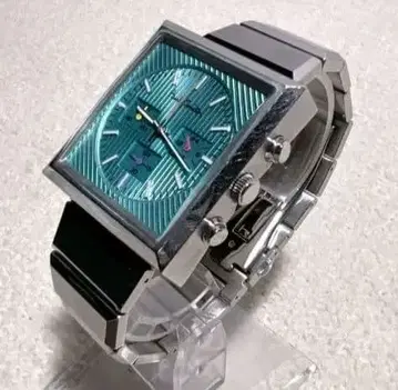 레어 Paul Smith 폴스미스 손목시계 스퀘어 크로노그래프 스카이블루