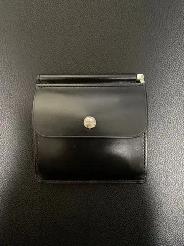 GANZO AVON 동전 지갑 포함 머니클립 블랙