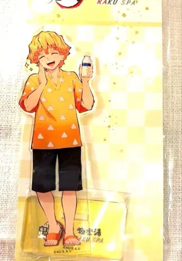 귀멸의 칼날 극락탕 콜라보 젠이츠 아크릴 스탠드